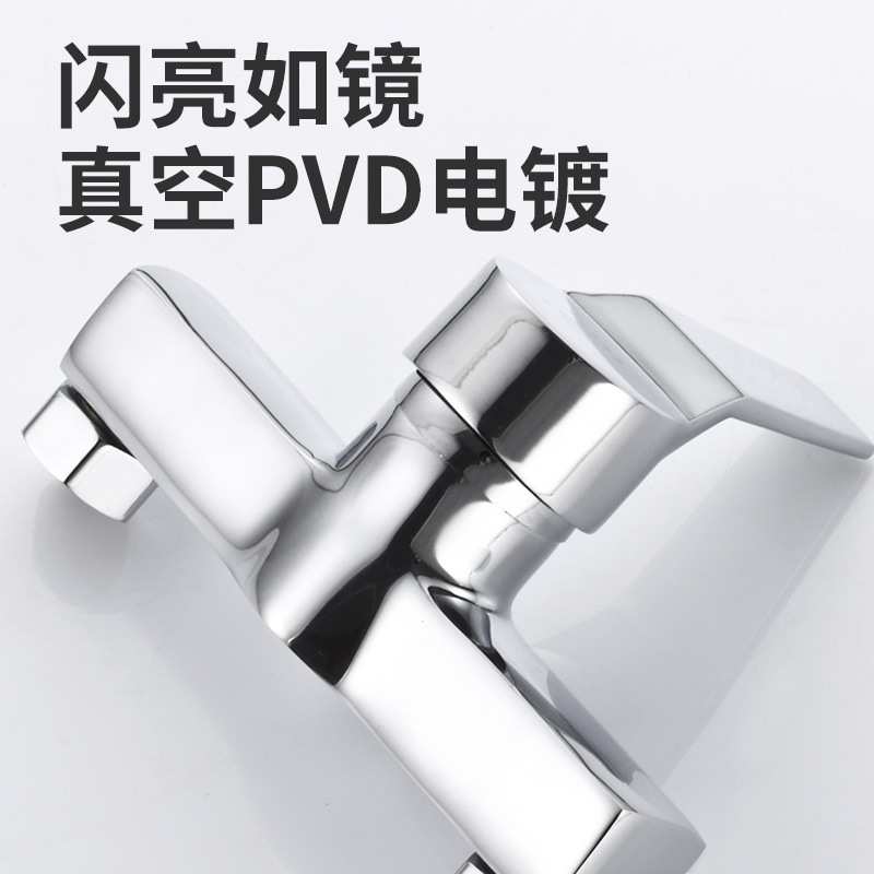 All-Brass Concealed Bathroom Hot & Cold Water Mixing Valve - shower Mixer Control for Water Heaters - Image 4