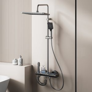 Luxury Digital Display Piano Key Shower System - LED Atmosphere Lighting & Pressurized Rainfall Set