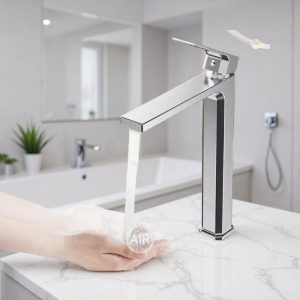 Modern Single-Hole Bathroom Basin Faucet - Hot & Cold Water Mixer Tap (Standard & Tall Variations)