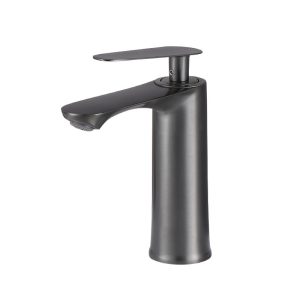 Cream White Brass Bathroom Basin Faucet - Elegant Hot & Cold Water Mixer