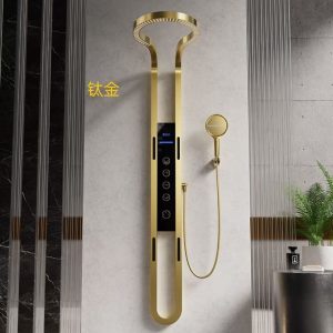 Integrated All-Copper Digital Display Shower System - High-Pressure Annular Rainfall Shower Set
