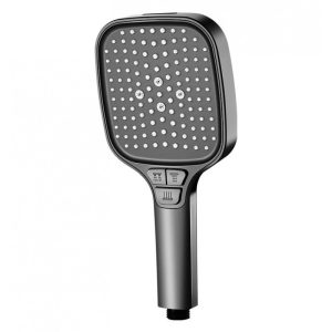 German Style High-Pressure Pressurized Handheld Shower Head - Square Large Panel Multifunctional Bathroom Shower Sprayer Set